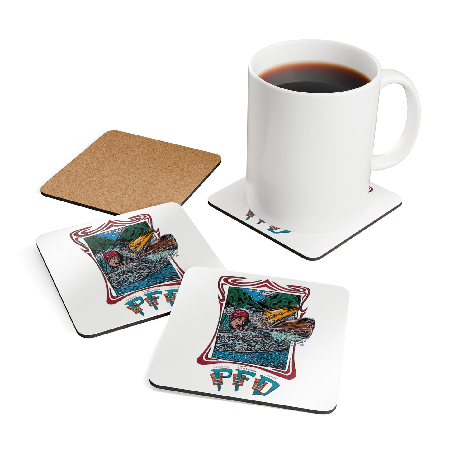 PFD Coaster Set